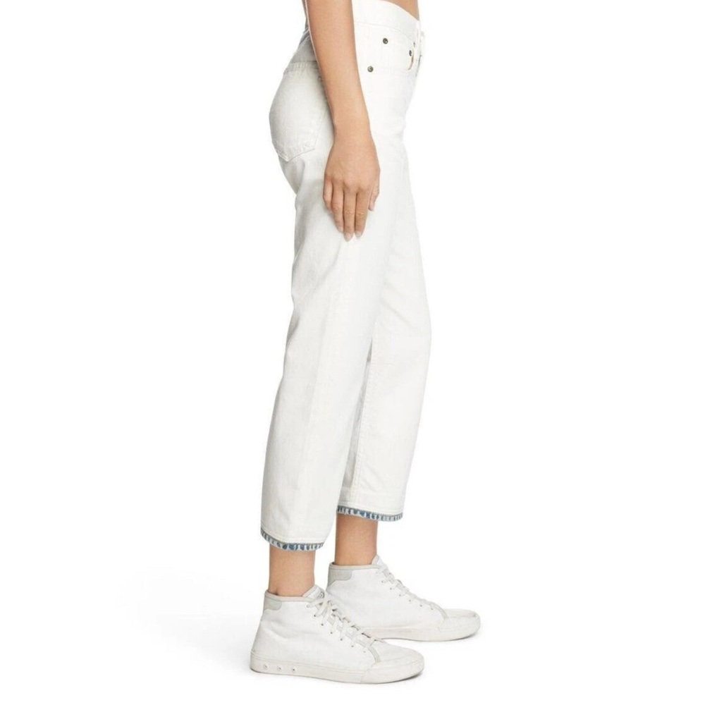 Rag & Bone Marilyn Crop White Bucquet Trim Jean - Size 27